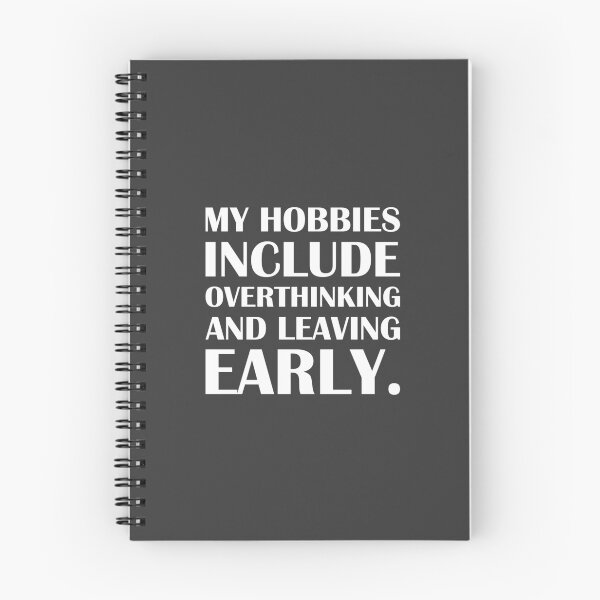 Item preview, My Hobbies Include Overthinking and Leaving Early. / Introvert Joke Funny T-Shirt Label designed and sold by introvertvibes.
