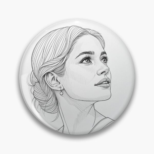 Item preview, Shirin David – Minimalist Line Art Portrait designed and sold by Har-vee.