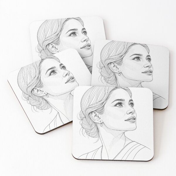 Item preview, Shirin David – Minimalist Line Art Portrait designed and sold by Har-vee.