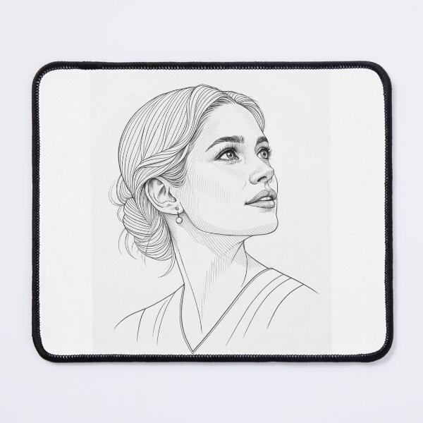 Item preview, Shirin David – Minimalist Line Art Portrait designed and sold by Har-vee.