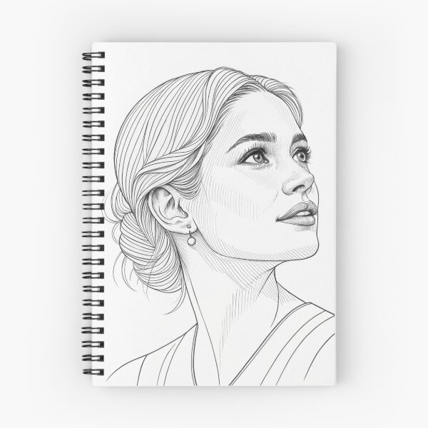 Item preview, Shirin David – Minimalist Line Art Portrait designed and sold by Har-vee.