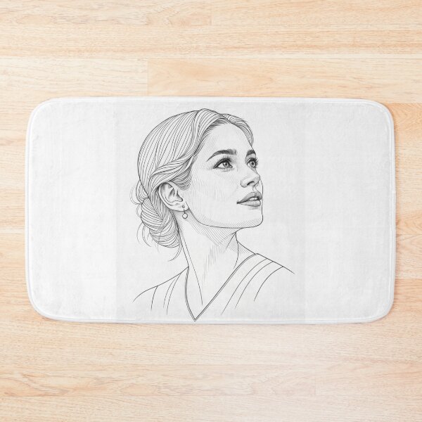 Item preview, Shirin David – Minimalist Line Art Portrait designed and sold by Har-vee.
