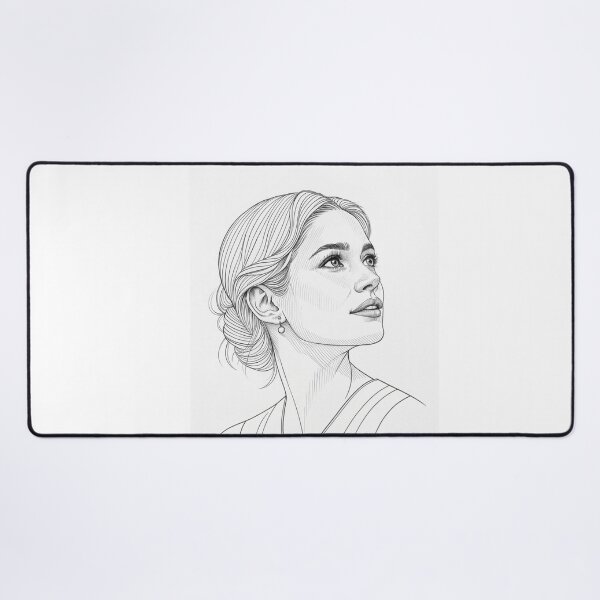Item preview, Shirin David – Minimalist Line Art Portrait designed and sold by Har-vee.