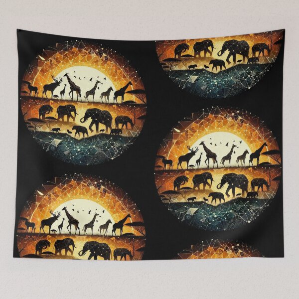 Item preview, Typical Sunset Safari  designed and sold by PrintAfricanArt.