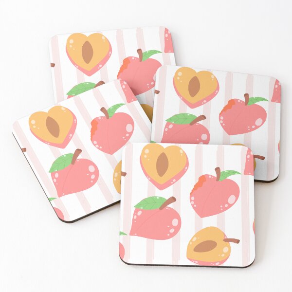 Item preview, Peach Pattern | Cute Pastel Fruit Seamless Design designed and sold by Betty Poppa.