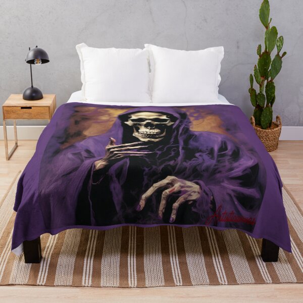 Item preview, "Ethereal Skeleton: Enigmatic Cloaked Figure" designed and sold by Artisticanvas.