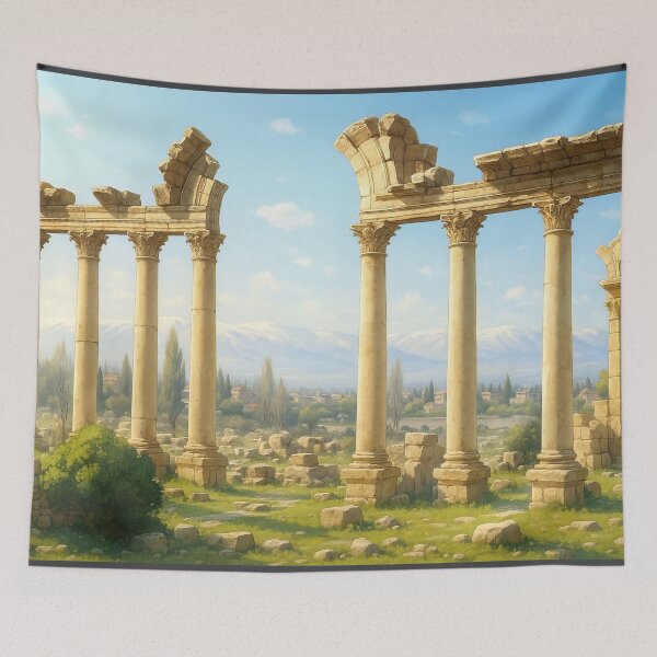 Item preview, Ancient Roman Ruins at Baalbek Lebanon designed and sold by KAI-Studio.