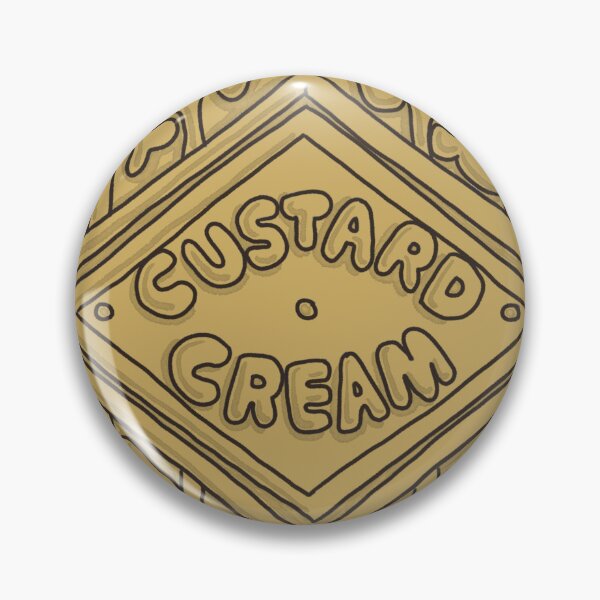 Item preview, Custard cream biscuit designed and sold by OffbeatMoon.