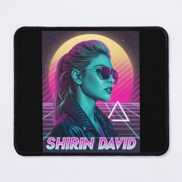 Item preview, Shirin David – Vaporwave Neon Retro Portrait designed and sold by Har-vee.