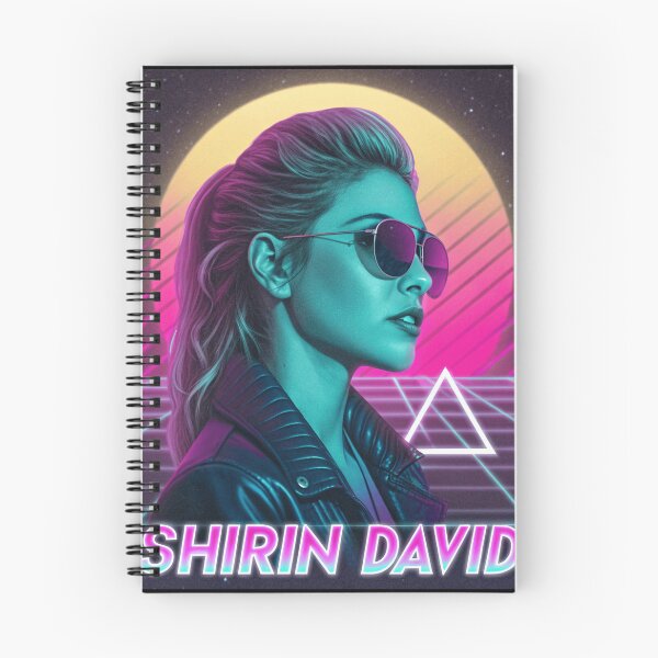 Item preview, Shirin David – Vaporwave Neon Retro Portrait designed and sold by Har-vee.