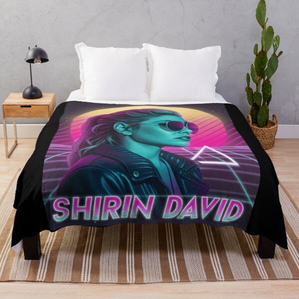 Item preview, Shirin David – Vaporwave Neon Retro Portrait designed and sold by Har-vee.