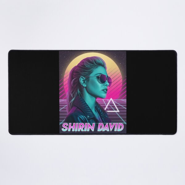 Item preview, Shirin David – Vaporwave Neon Retro Portrait designed and sold by Har-vee.