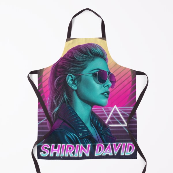 Item preview, Shirin David – Vaporwave Neon Retro Portrait designed and sold by Har-vee.