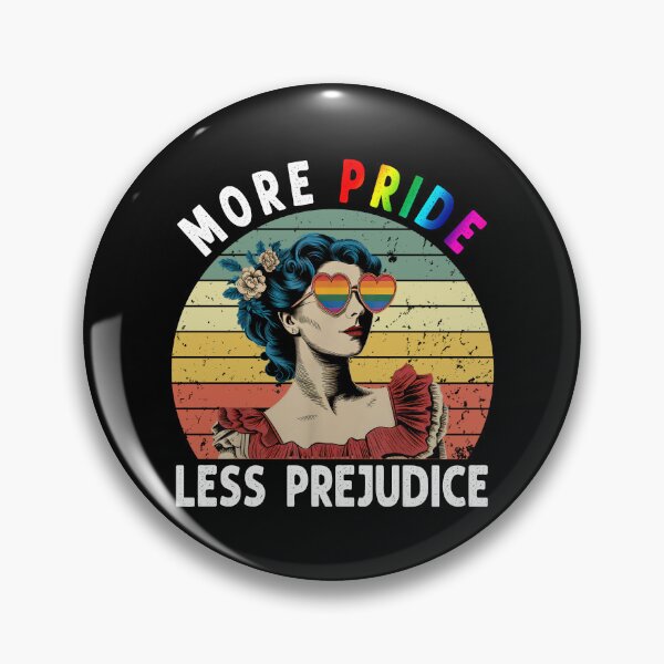 Item preview, More Pride, Less Prejudice – Retro Pride Portrait designed and sold by JayceTucker89.