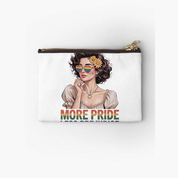 Item preview, More Pride, Less Prejudice – Floral Retro LGBTQ+ Empowerment Art designed and sold by JayceTucker89.