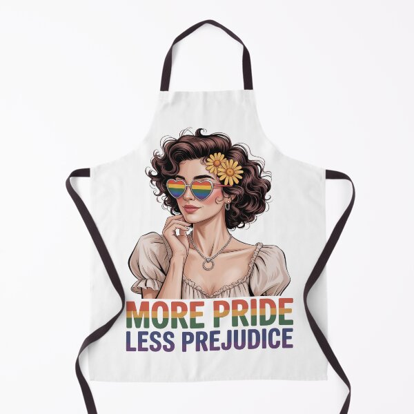 Item preview, More Pride, Less Prejudice – Floral Retro LGBTQ+ Empowerment Art designed and sold by JayceTucker89.