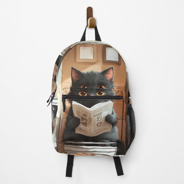 Item preview, Animal Toilet Whimsical Chartreux Cat Reading Newspaper Offering Cozy Humor designed and sold by kludtmiessek.