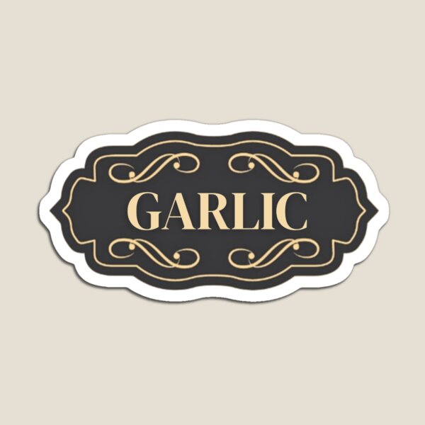 Item preview, Garlic Label Sticker – Vintage Dark Version for Spice Jars & Pantry Organization designed and sold by HealthCoreCommunity.