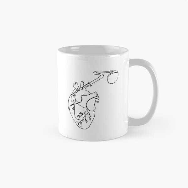 Item preview, Pacemaker ICD Anatomical Heart Line Art designed and sold by addtotaste.