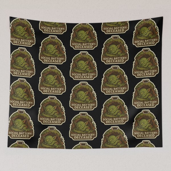 Item preview, Cozy Forest Goblin - "Social Battery: Deceased" designed and sold by gorff.