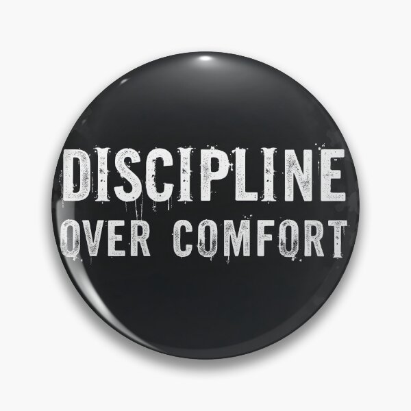 Item preview, Discipline Over Comfort – Military-inspired motivational design designed and sold by ARIKEN.