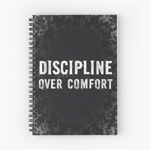 Item preview, Discipline Over Comfort – Military-inspired motivational design designed and sold by ARIKEN.