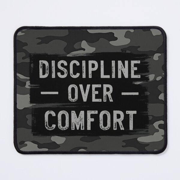 Item preview, Discipline Over Comfort – Camouflage Statement Design designed and sold by ARIKEN.