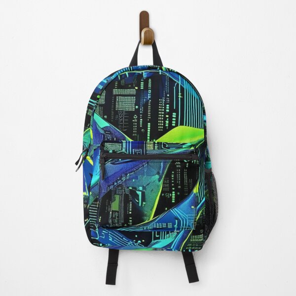 Item preview, Cyberpunk Camouflage Circuit Stream Neon Pattern designed and sold by CamouflageLab.