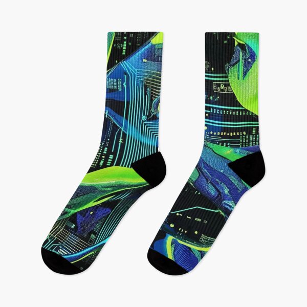 Item preview, Cyberpunk Camouflage Circuit Stream Neon Pattern designed and sold by CamouflageLab.