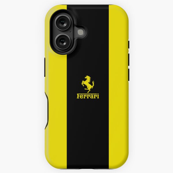 Item preview, Ferrari Inspired Yellow and Black Racing Stripe designed and sold by thundergearshop.