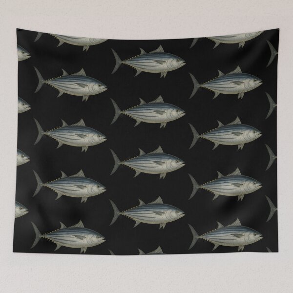 Item preview, Tuna Fish - Skipjack Tuna - Vintage Japanese Inspired Art designed and sold by Kabuji Store.