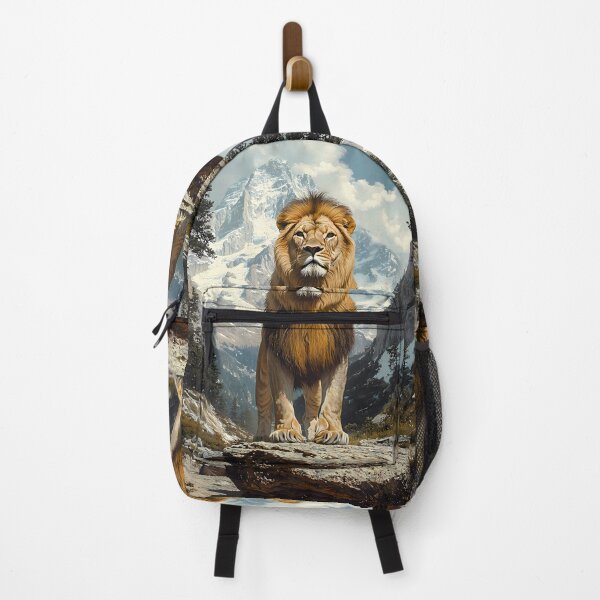 Item preview, Animal Wildlife Majestic Mountain Lion Standing Proud Among Alpine Peaks designed and sold by lassedgkotsij.