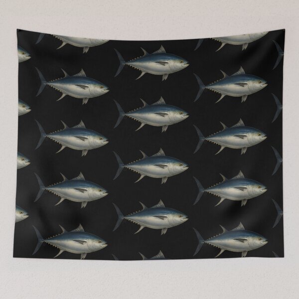 Item preview, Tuna Fish - Vintage Japanese Inspired Art designed and sold by Kabuji Store.