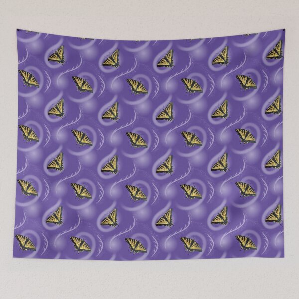 Item preview, Canadian Tiger Swallowtail Papilio canadensis Purple pattern designed and sold by imagery-by-jen.