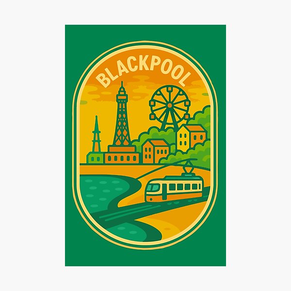 Item preview, Blackpool Travel Souvenir Sticker designed and sold by rogue-design.