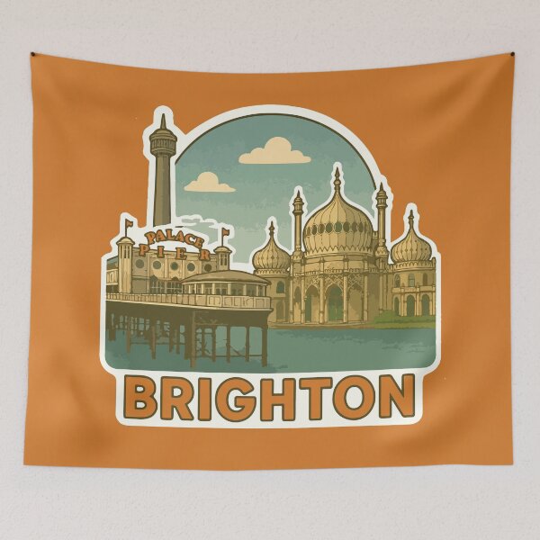 Item preview, Brighton Travel Souvenir Sticker designed and sold by rogue-design.