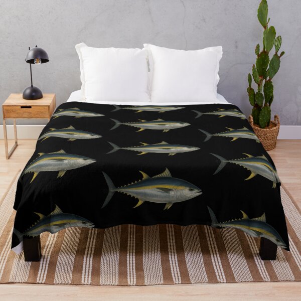 Item preview, Tuna Fish - Yellowfin Tuna - Vintage Japanese Inspired Art designed and sold by Kabuji Store.