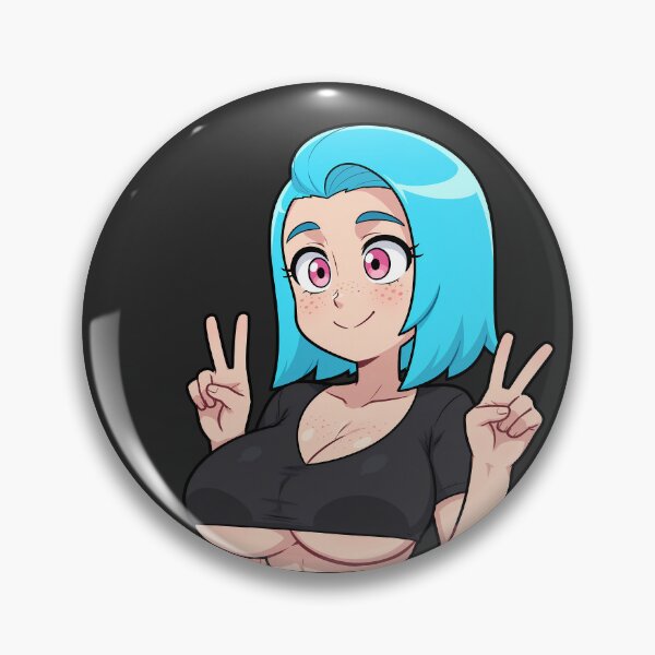 Item preview, nime Girl Peace Sign Bust – Kumi (Original Character Art) designed and sold by Kumi-dsgn.
