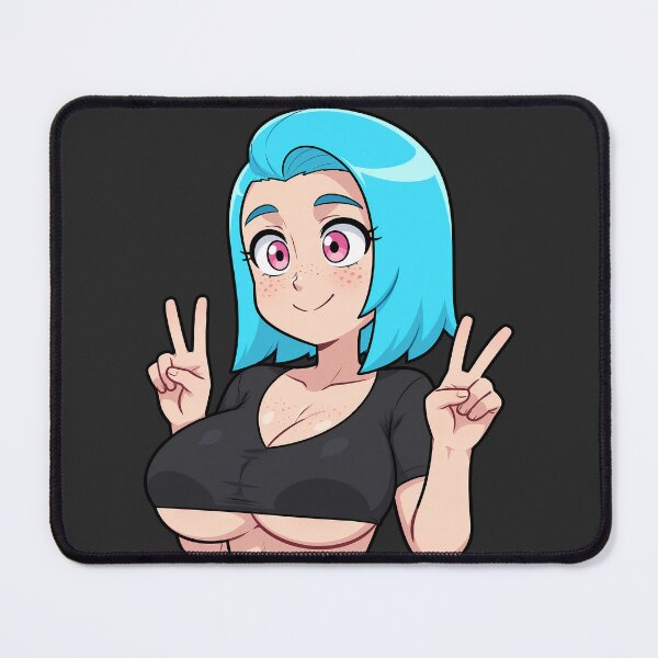 Item preview, nime Girl Peace Sign Bust – Kumi (Original Character Art) designed and sold by Kumi-dsgn.
