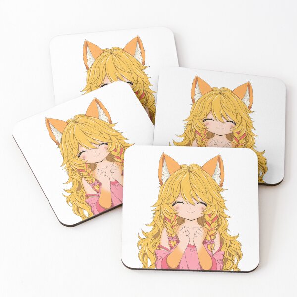 Item preview, Cute anime girl with ears. Fox girl. designed and sold by Valentinian.