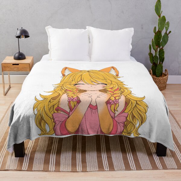 Item preview, Cute anime girl with ears. Fox girl. designed and sold by Valentinian.