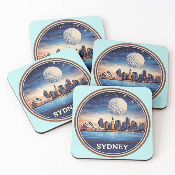 Item preview, Vintage Sydney Travel Poster designed and sold by Aise06.