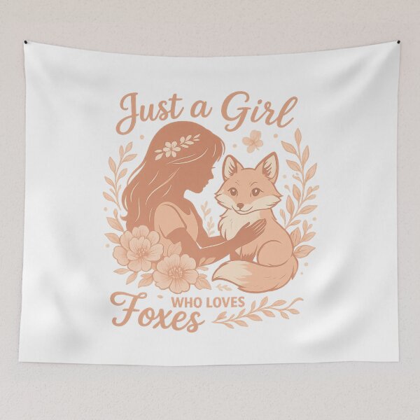 Item preview, Just A Girl Who Loves Foxes designed and sold by Romeo Fashion.