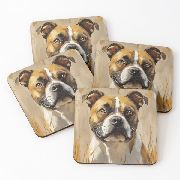 Item preview, Stunning Staffordshire Bull Terrier dog Painting for Home & Office designed and sold by LazyOwlStore.
