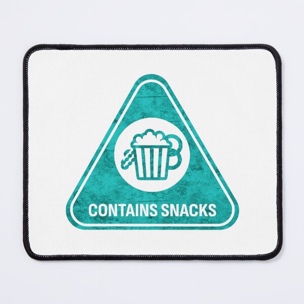 Item preview, Contains Snacks Warning Sign designed and sold by Sunscape-Art.