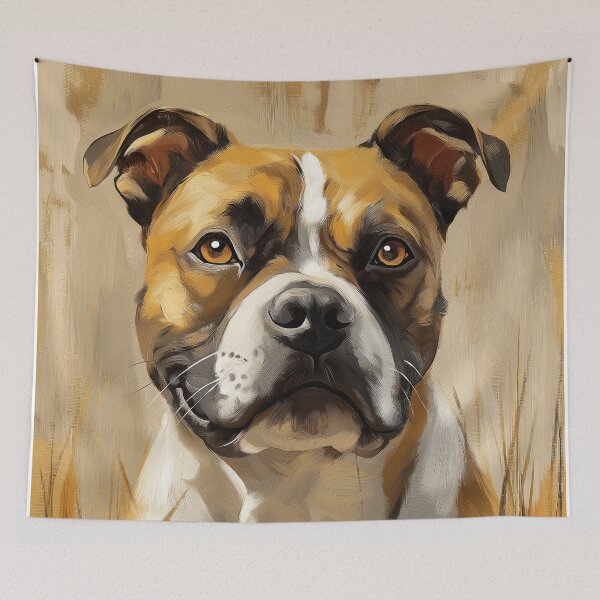 Item preview, Stunning Staffordshire Bull Terrier dog Painting for Home & Office designed and sold by LazyOwlStore.