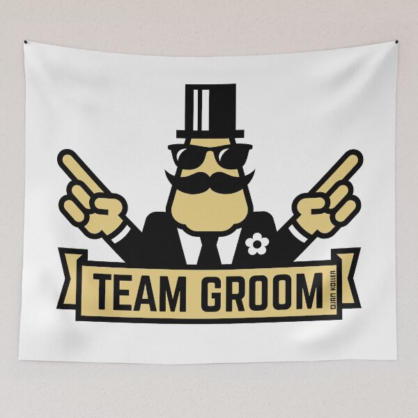 Item preview, Team Groom (Pointing / Stag Night / Bachelor Party / 2C) designed and sold by MrFaulbaum.