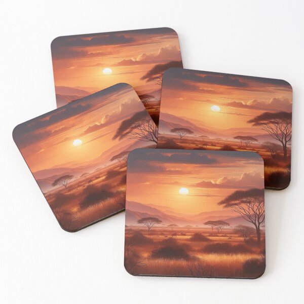Item preview, Sunset Safari  designed and sold by PrintAfricanArt.