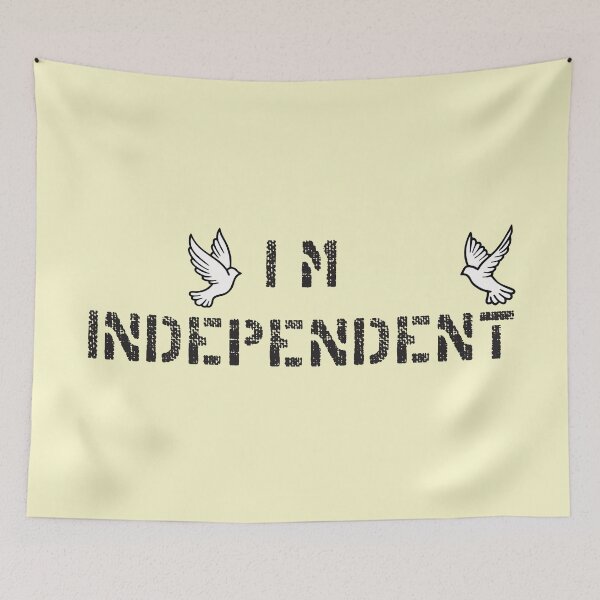 Item preview, I'm Independent Freedom Bird Typography Design designed and sold by graphicnew.