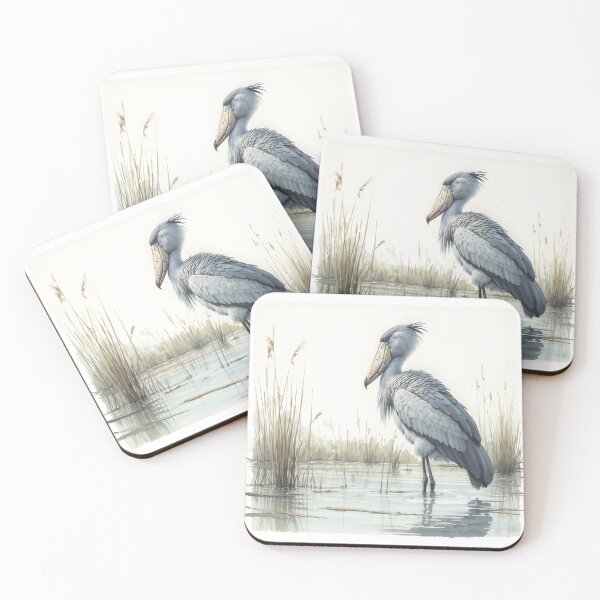 Item preview, Shoebill in Quiet Swamp designed and sold by RubisLeaf.